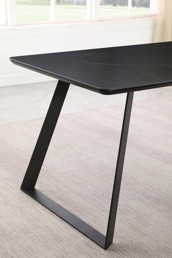Smith Black Dining Table - MyWaynesHome #