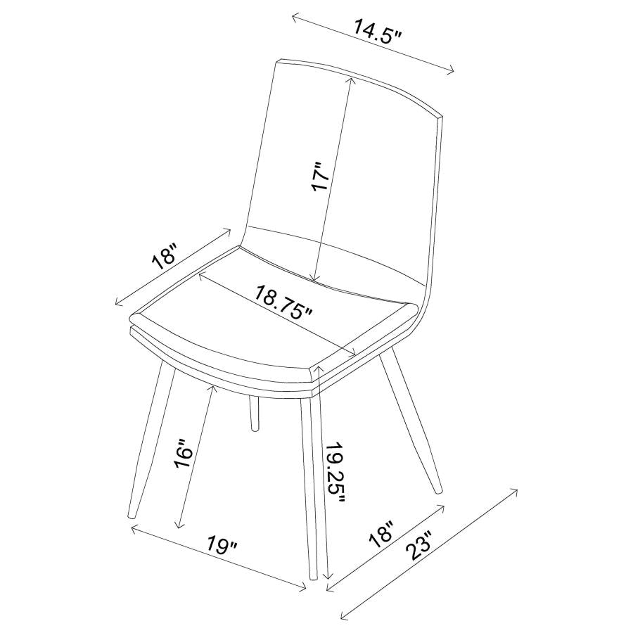 Ortega Brown Side Chair - MyWaynesHome #