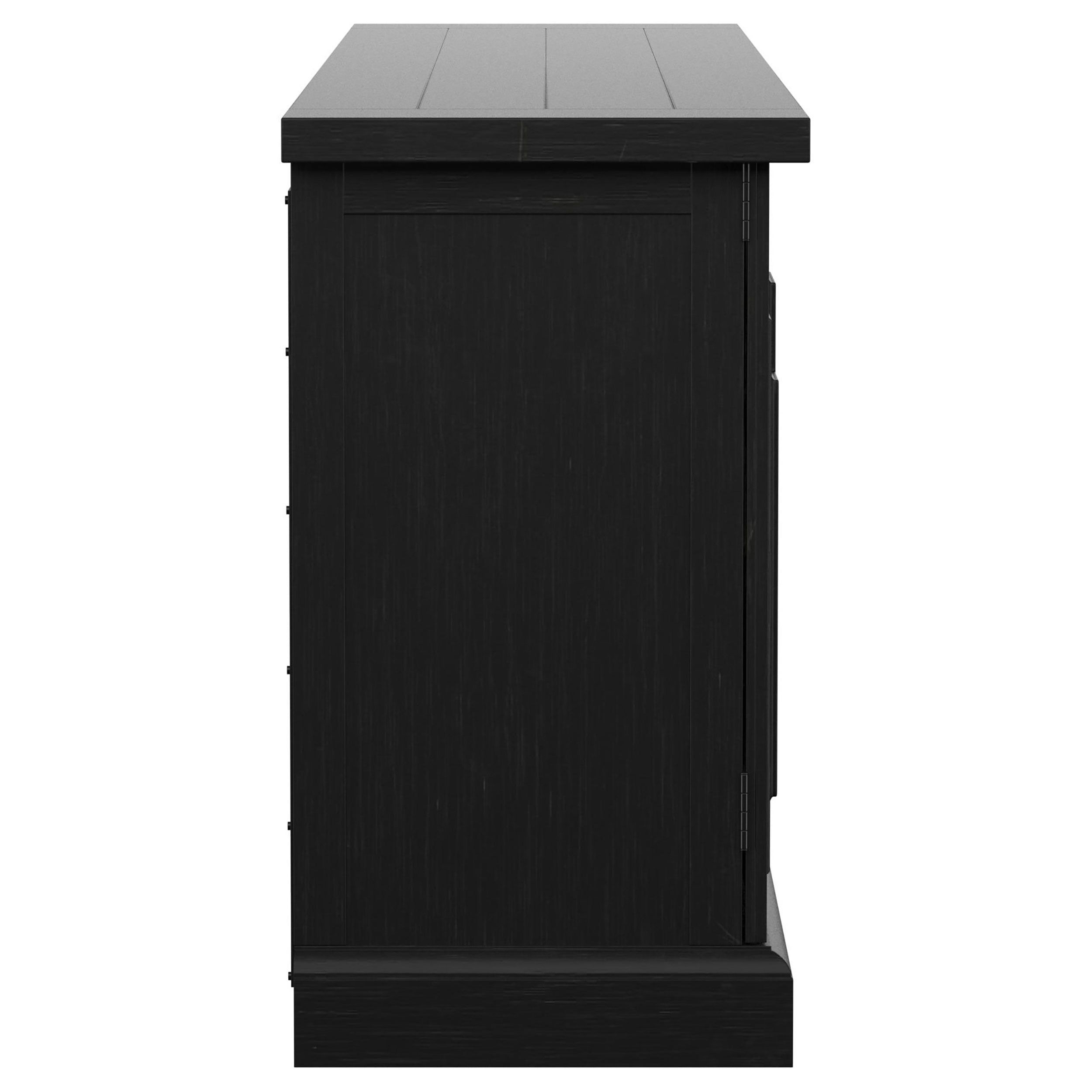 Florence 4-door Dining Sideboard Buffet Distressed Black - MyWaynesHome #