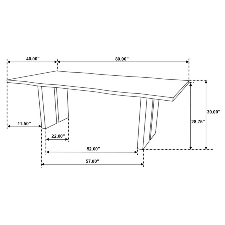 Bradshaw Brown Dining Table - MyWaynesHome #