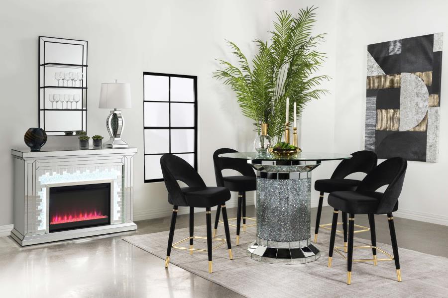 Ellie Silver Counter Height Dining Table - MyWaynesHome #