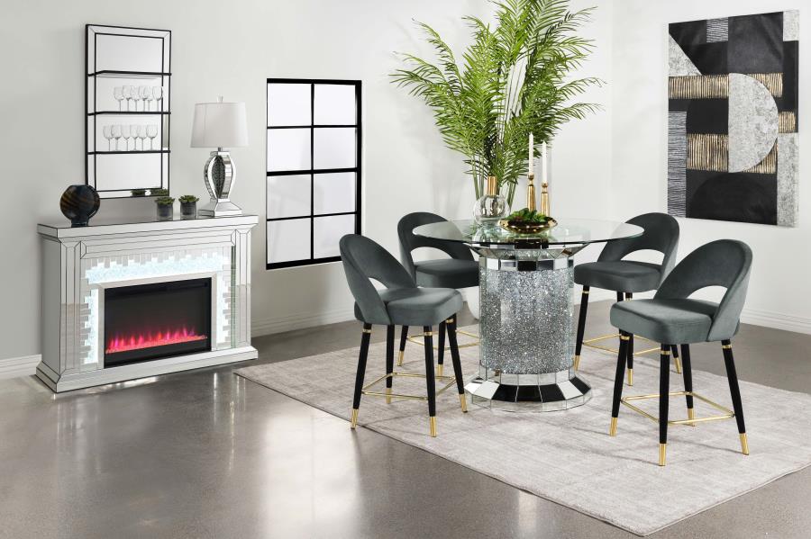 Ellie Silver Counter Height Dining Table - MyWaynesHome #