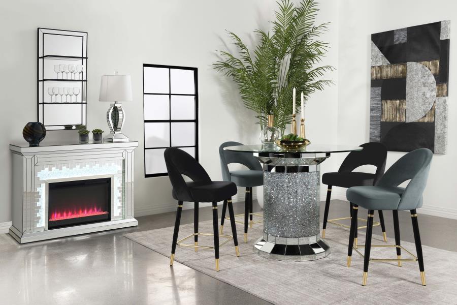 Ellie Silver Counter Height Dining Table - MyWaynesHome #