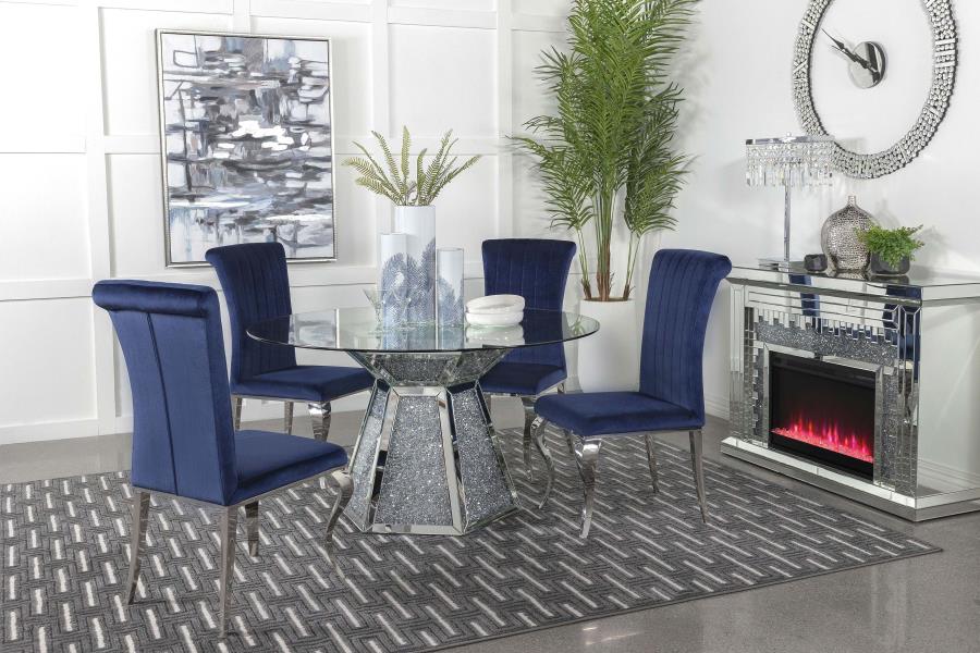 Quinn Blue 5 Pc Dining Set - MyWaynesHome #