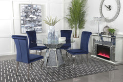 Quinn Blue 5 Pc Dining Set - MyWaynesHome #