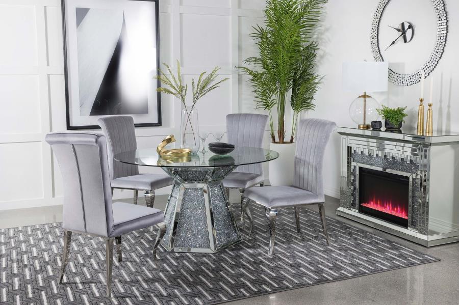 Quinn Grey 5 Pc Dining Set - MyWaynesHome #