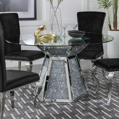 Quinn Silver Dining Table - MyWaynesHome #