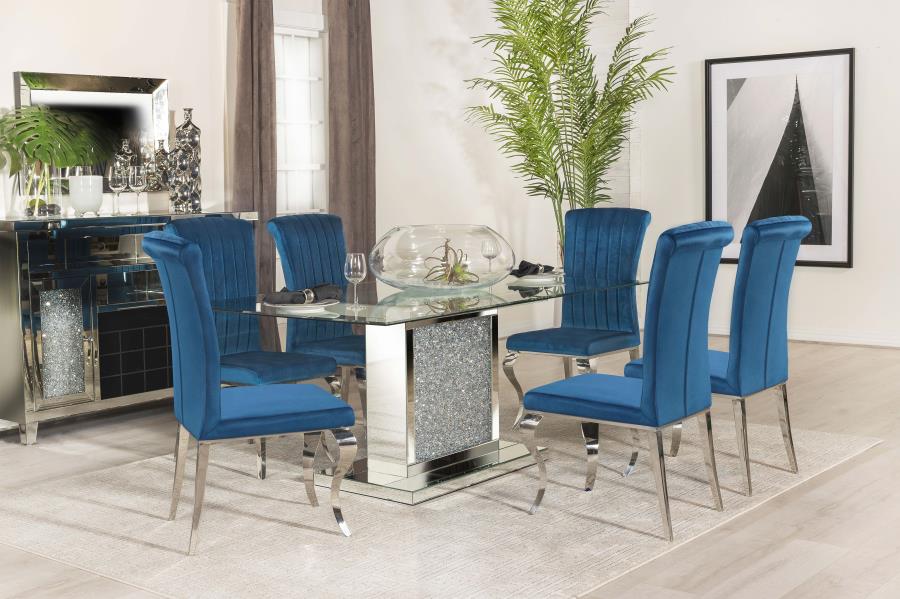 Marilyn Silver Dining Table - MyWaynesHome #