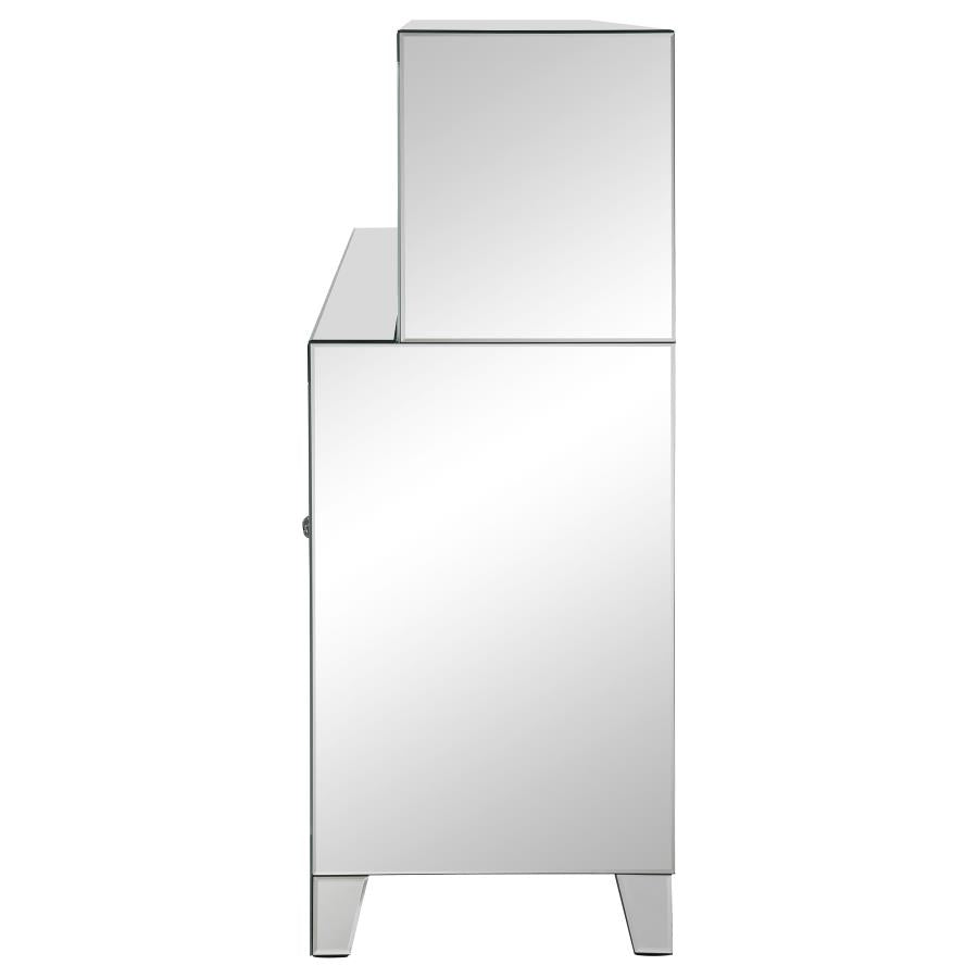 Yvaine Silver Bar Cabinet - MyWaynesHome #