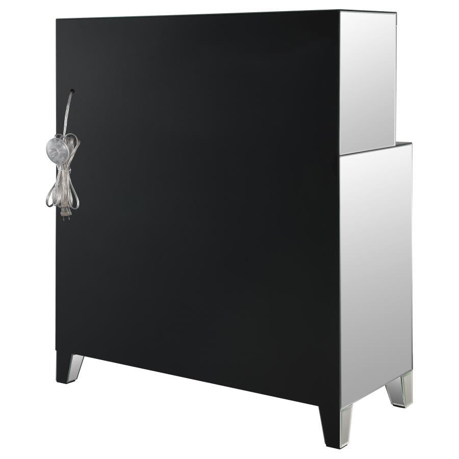 Yvaine Silver Bar Cabinet - MyWaynesHome #