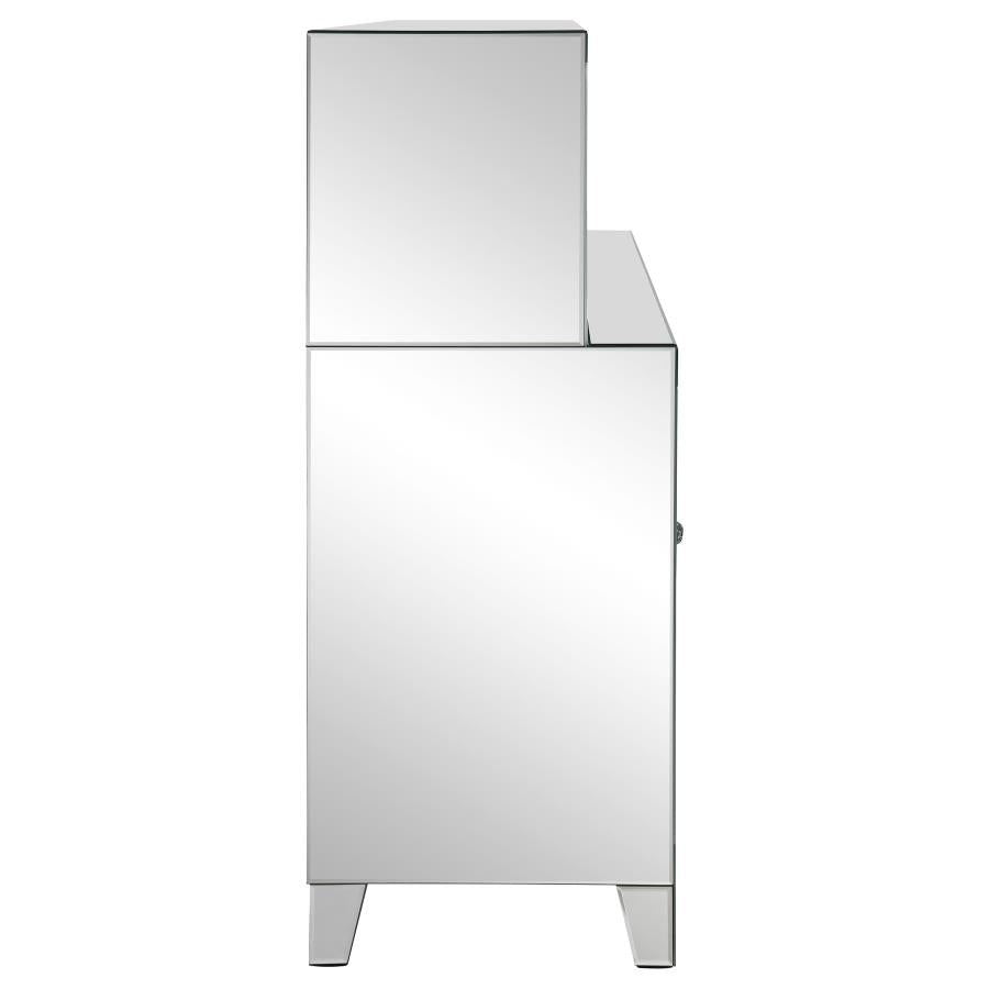 Yvaine Silver Bar Cabinet - MyWaynesHome #