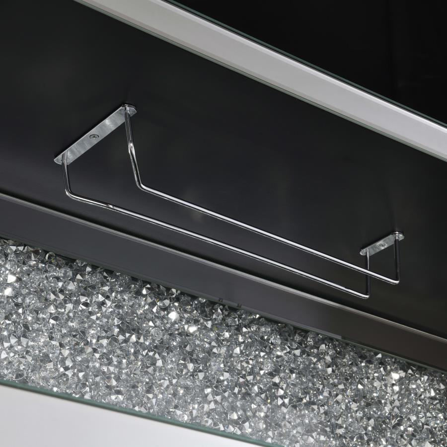 Yvaine Silver Bar Cabinet - MyWaynesHome #