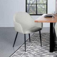 Emma Grey Arm Chair - MyWaynesHome #