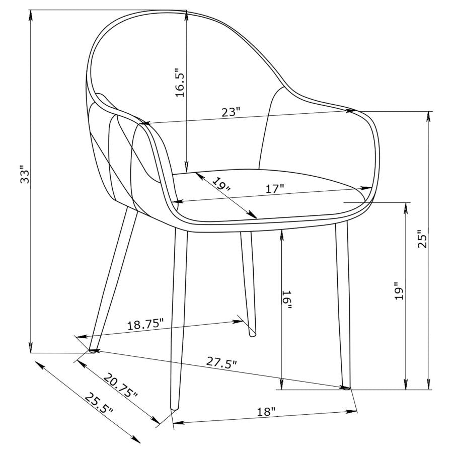 Emma Grey Arm Chair - MyWaynesHome #