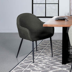 Emma Black Arm Chair - MyWaynesHome #