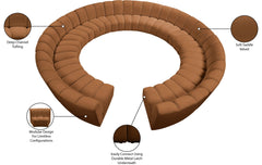 Infinity - 12 Piece Modular Sectional - Saddle