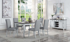 Lanton - Dining Table - Natural Marble & Antique White