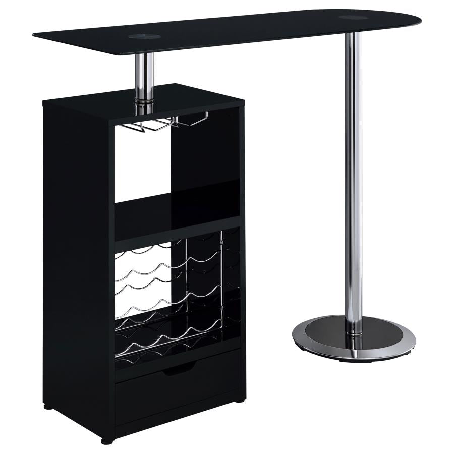 Koufax Black Bar Table - MyWaynesHome #