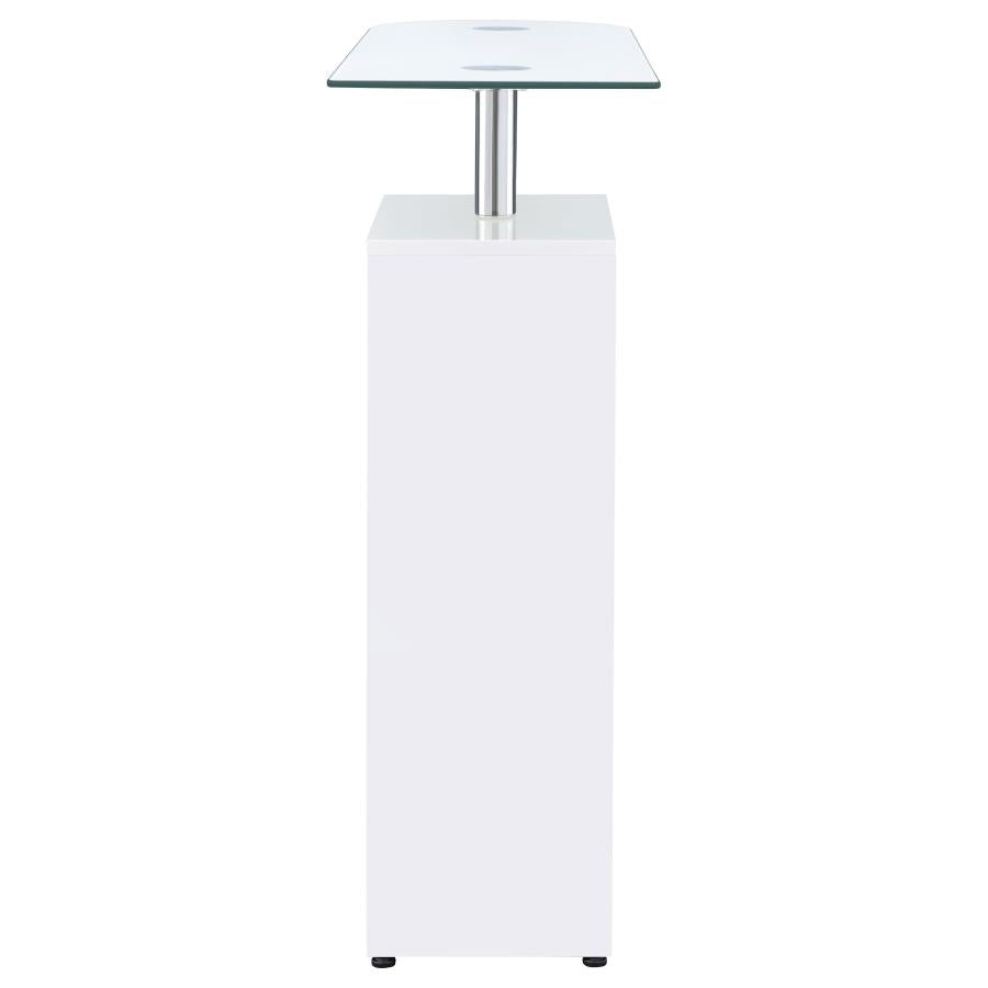 Koufax White Bar Table - MyWaynesHome #