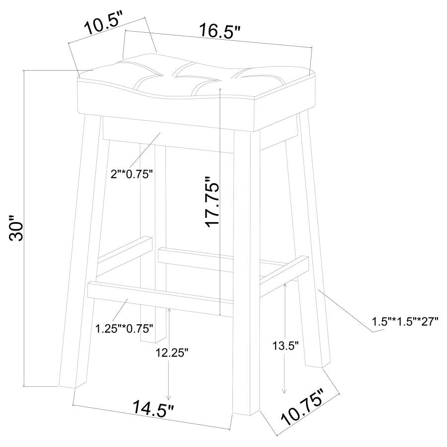 Donald Black Bar Stool - MyWaynesHome #