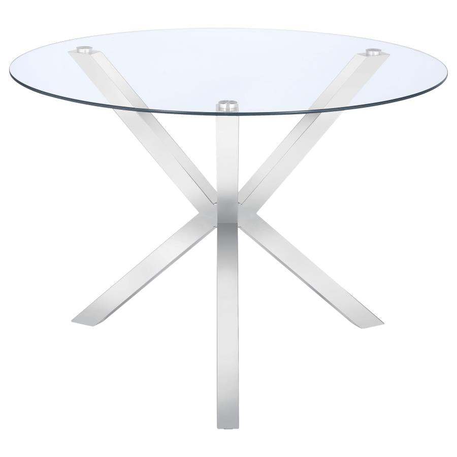 Vance Silver Dining Table - MyWaynesHome #