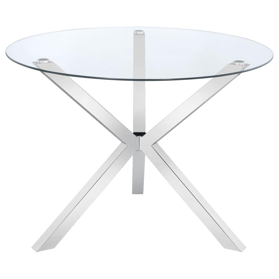 Vance Silver Dining Table - MyWaynesHome #