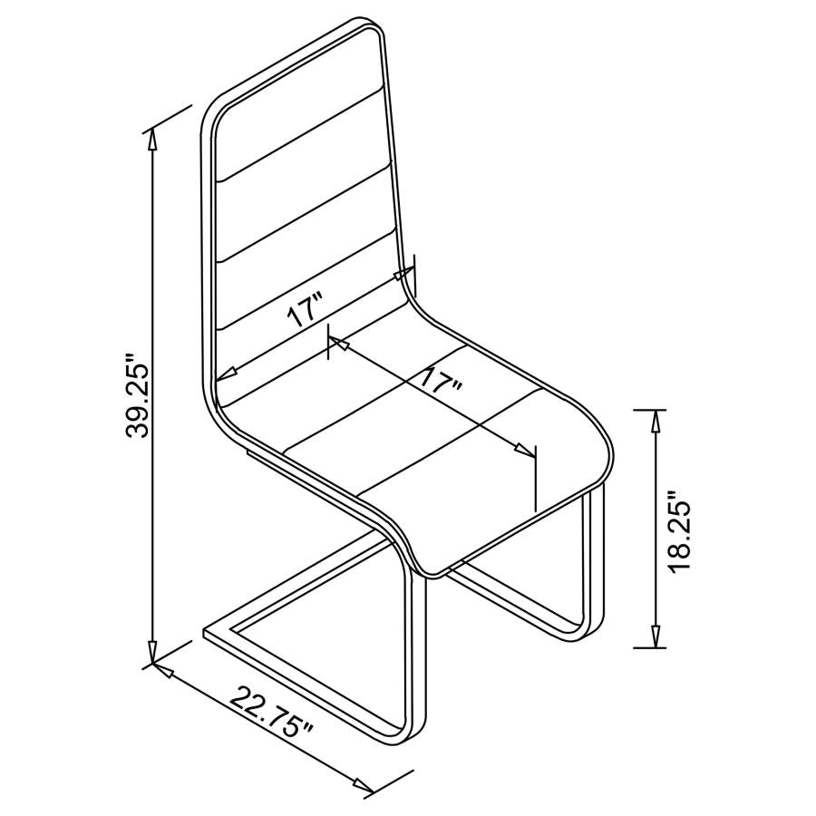 Broderick Black Side Chair - MyWaynesHome #