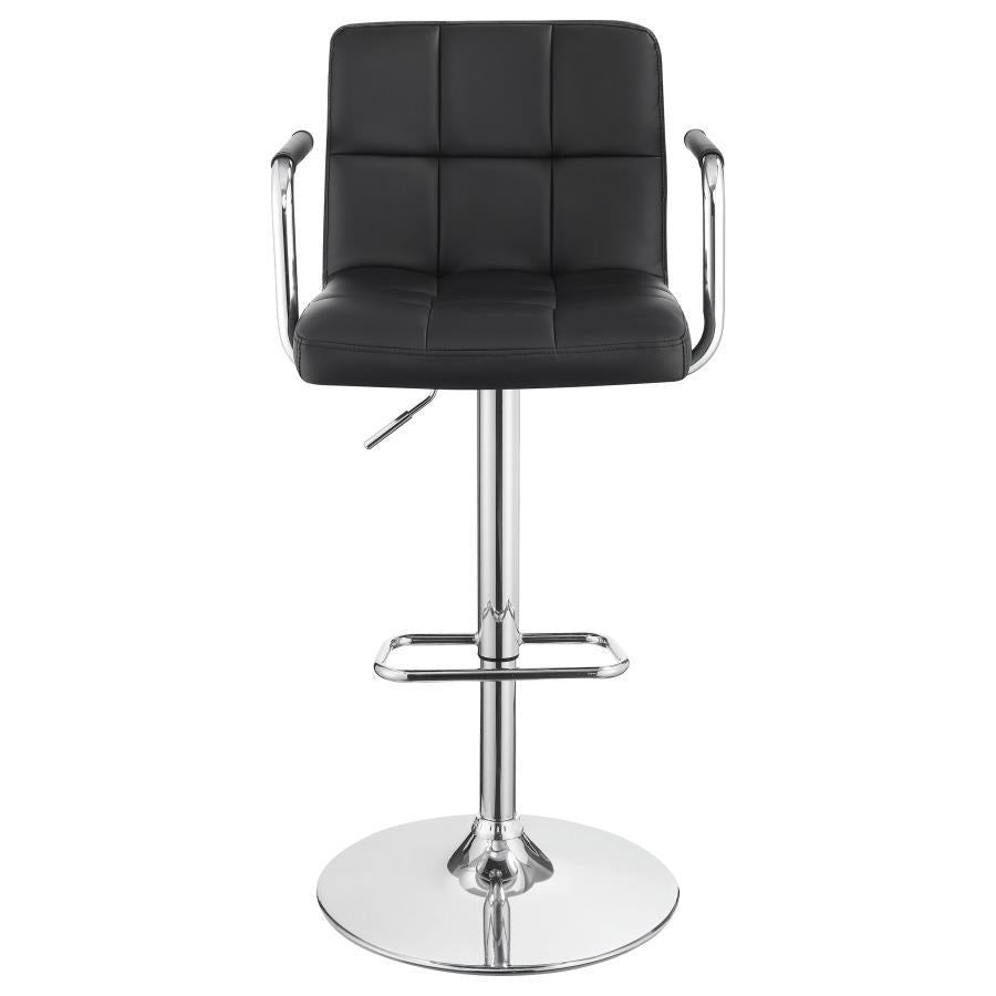 Palomar Black Adjustable Bar Stool - MyWaynesHome #