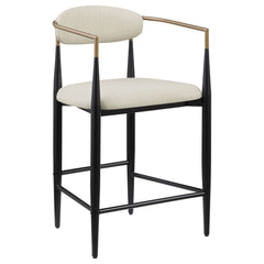 Tina Fabric Upholstered Counter Chair Beige (set Of 2) - MyWaynesHome #