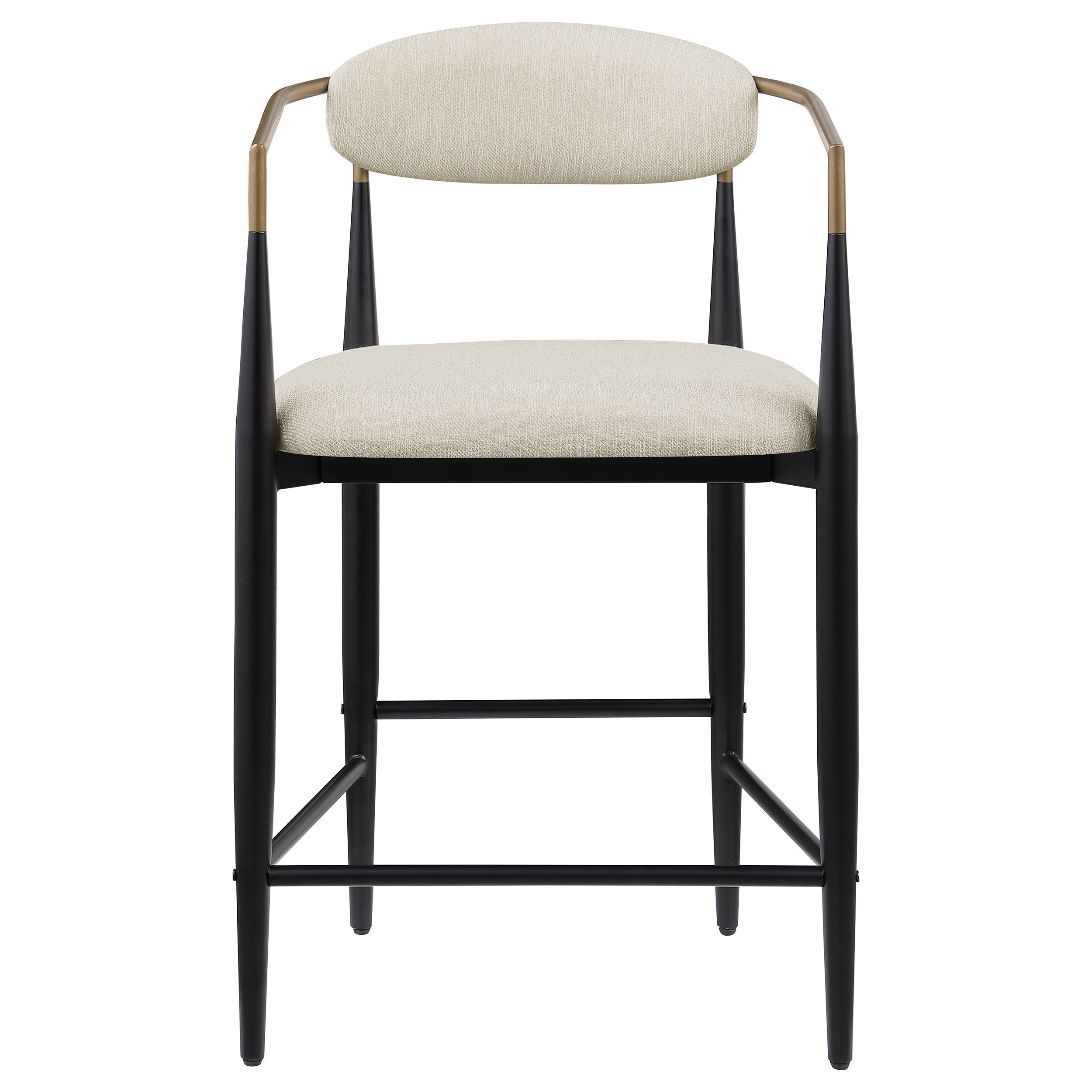 Tina Fabric Upholstered Counter Chair Beige (set Of 2) - MyWaynesHome #