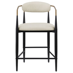 Tina Fabric Upholstered Counter Chair Beige (set Of 2) - MyWaynesHome #