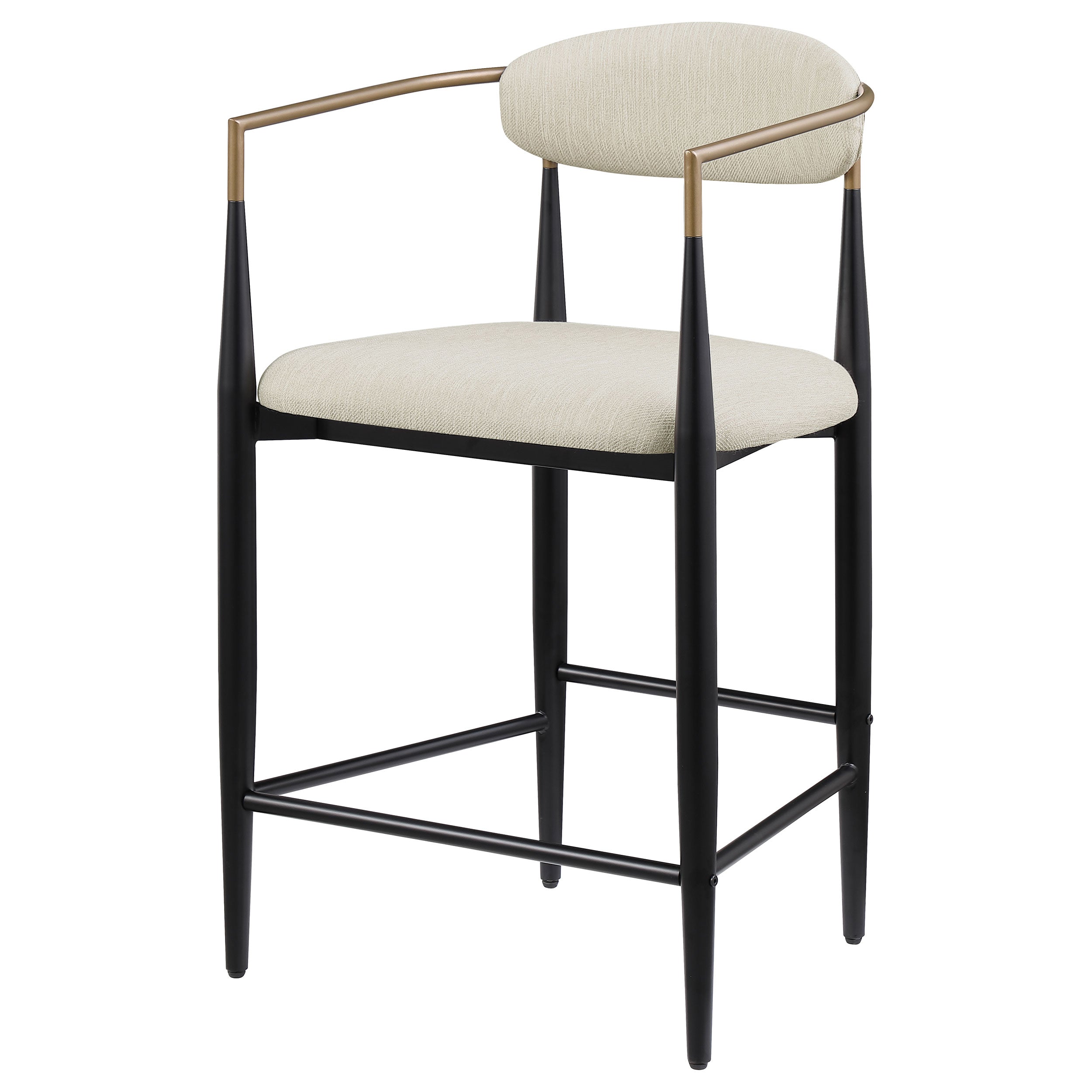 Tina Fabric Upholstered Counter Chair Beige (set Of 2) - MyWaynesHome #