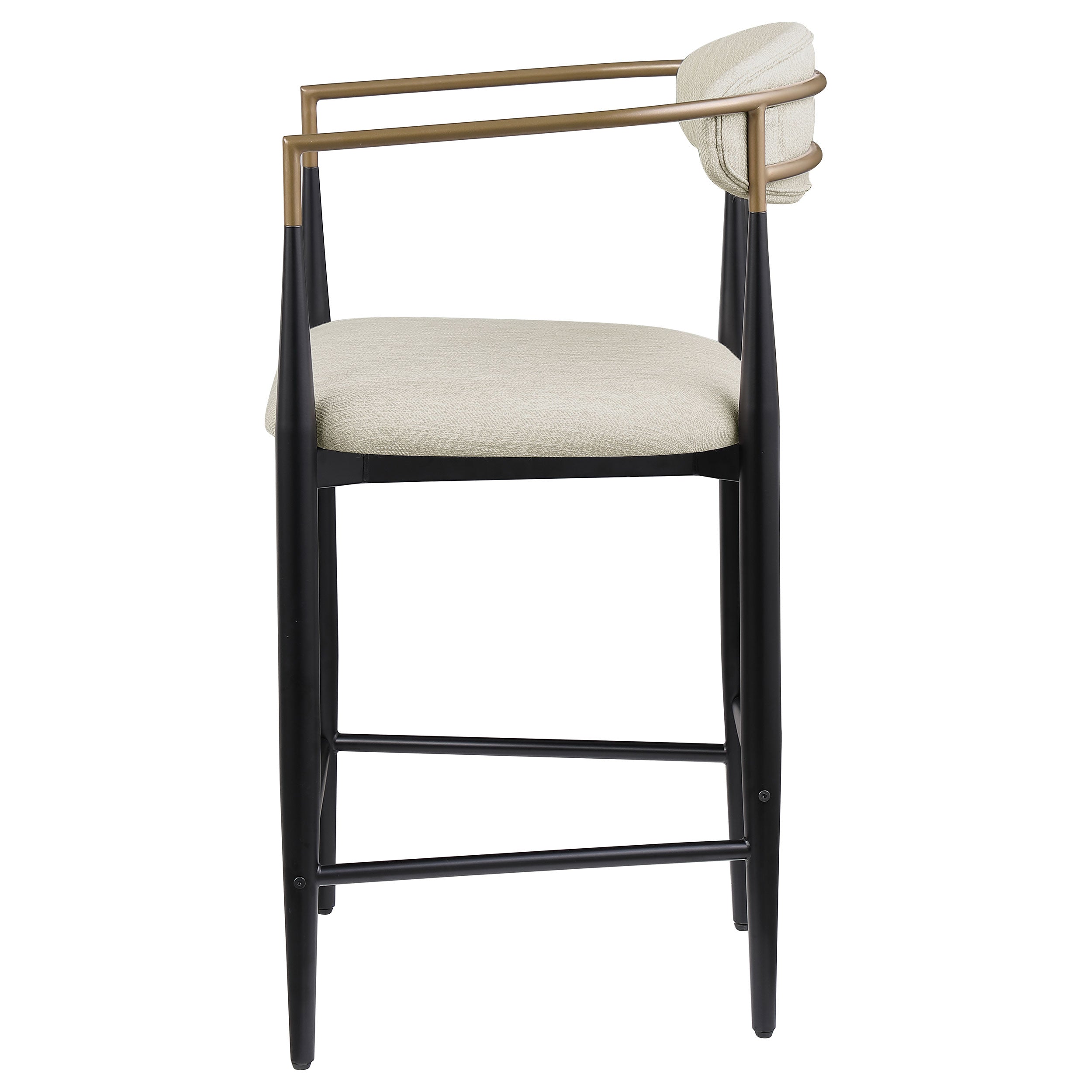 Tina Fabric Upholstered Counter Chair Beige (set Of 2) - MyWaynesHome #