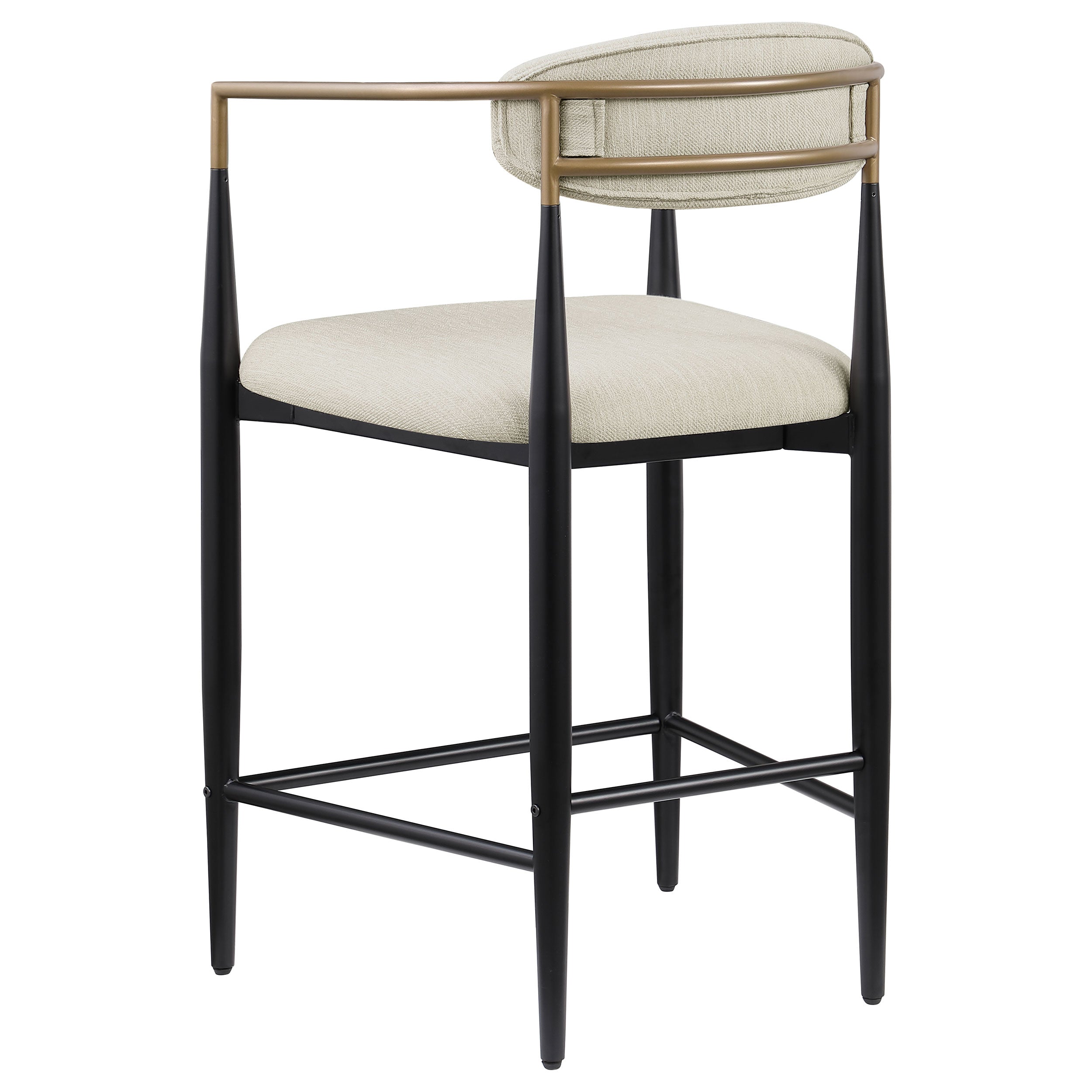 Tina Fabric Upholstered Counter Chair Beige (set Of 2) - MyWaynesHome #