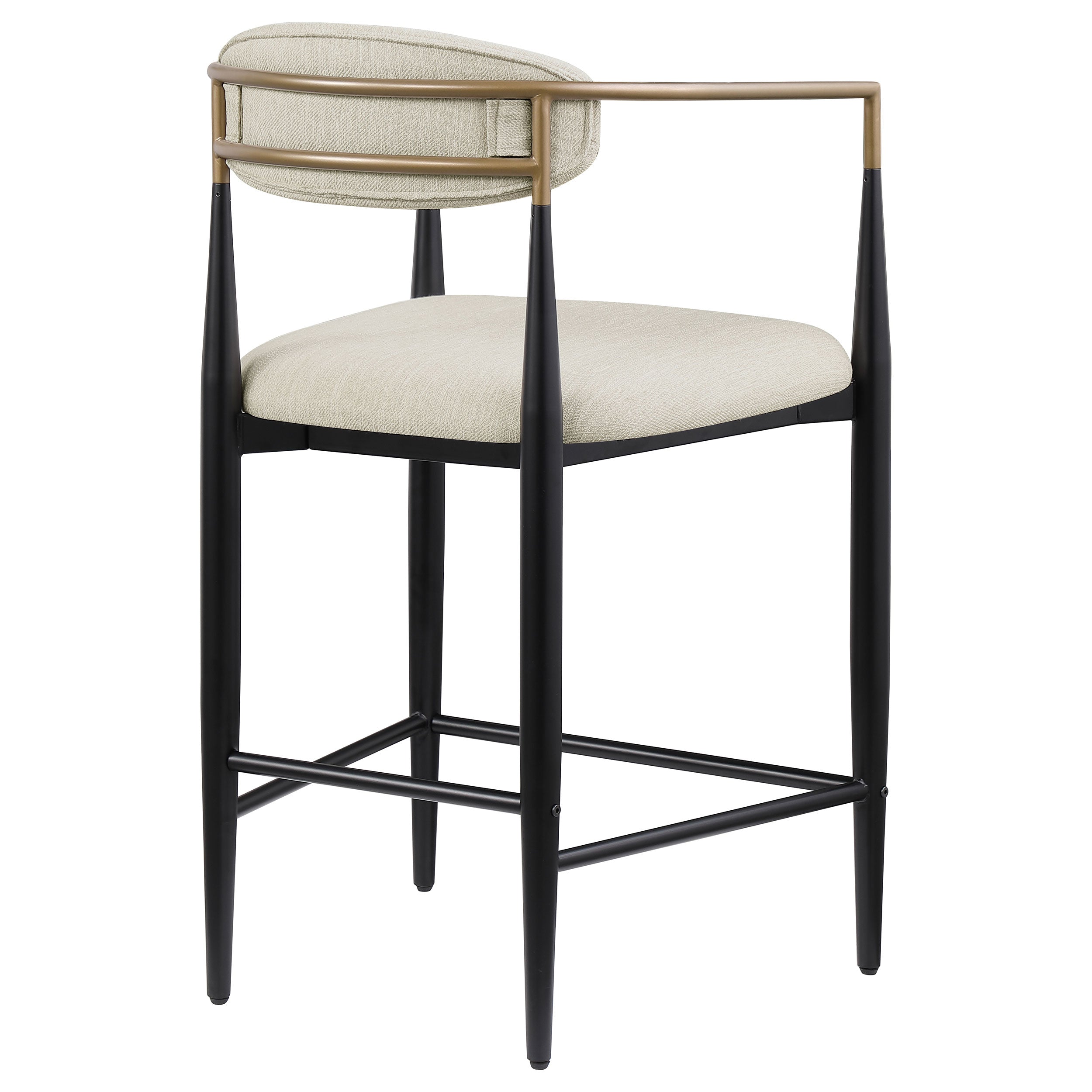 Tina Fabric Upholstered Counter Chair Beige (set Of 2) - MyWaynesHome #