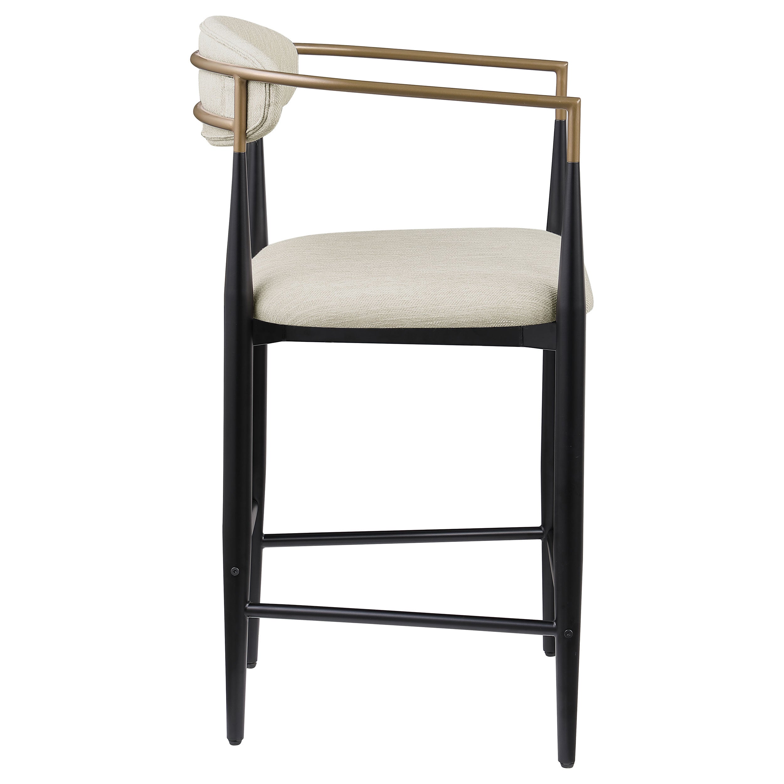 Tina Fabric Upholstered Counter Chair Beige (set Of 2) - MyWaynesHome #