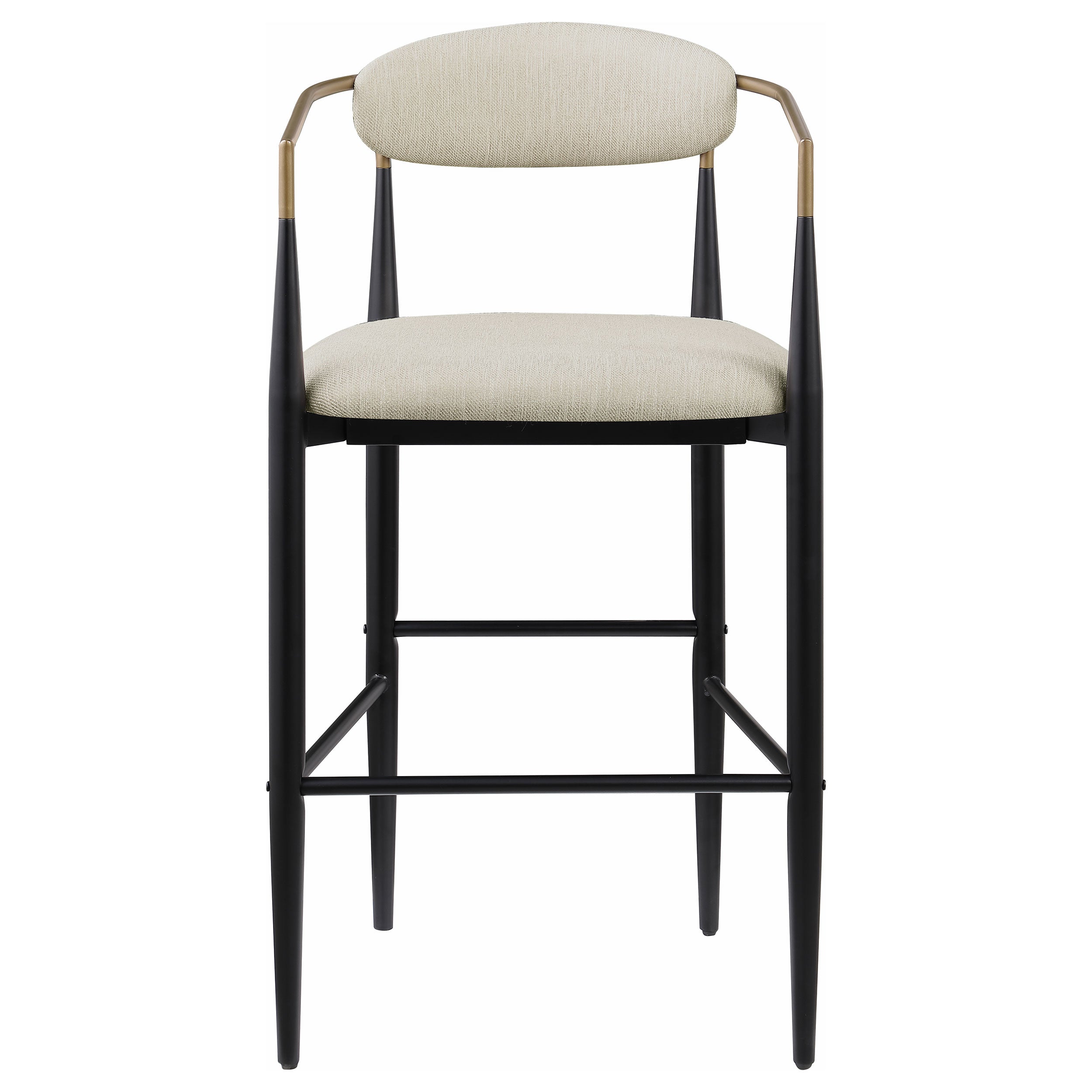 Tina Fabric Upholstered Bar Chair Beige (set Of 2) - MyWaynesHome #