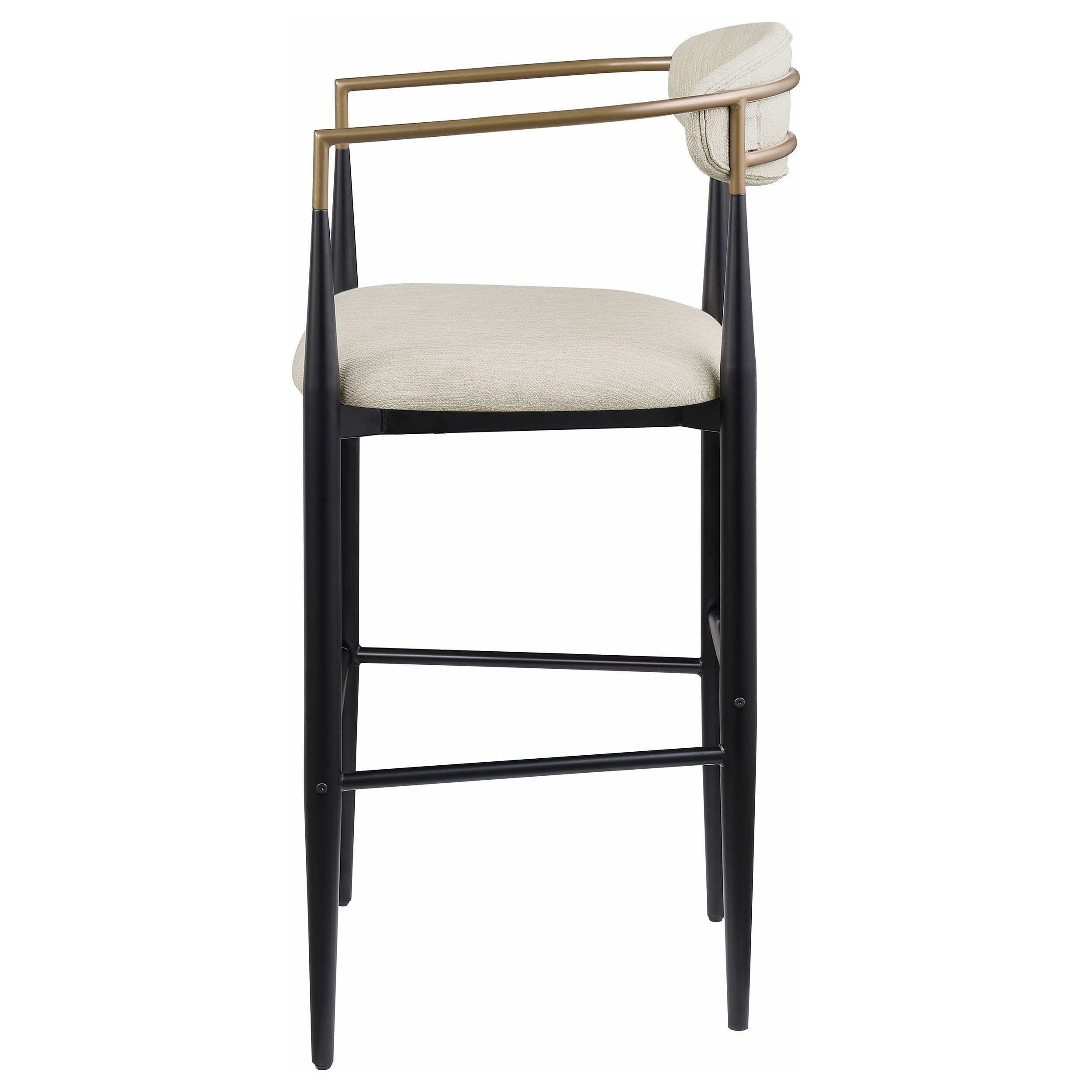 Tina Fabric Upholstered Bar Chair Beige (set Of 2) - MyWaynesHome #