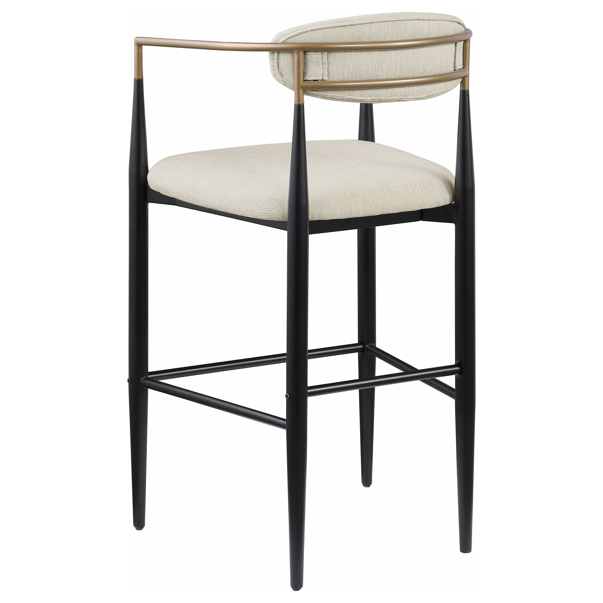 Tina Fabric Upholstered Bar Chair Beige (set Of 2) - MyWaynesHome #