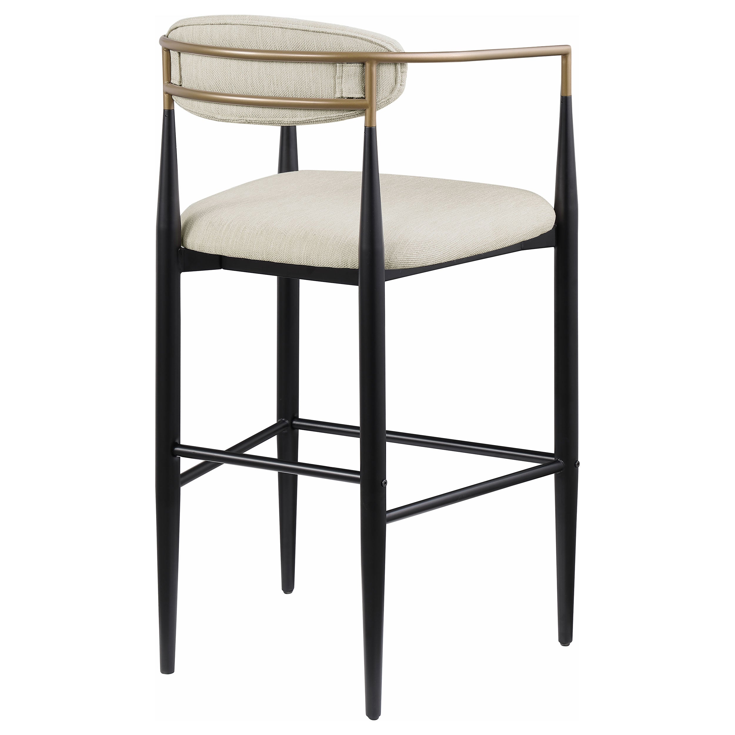 Tina Fabric Upholstered Bar Chair Beige (set Of 2) - MyWaynesHome #