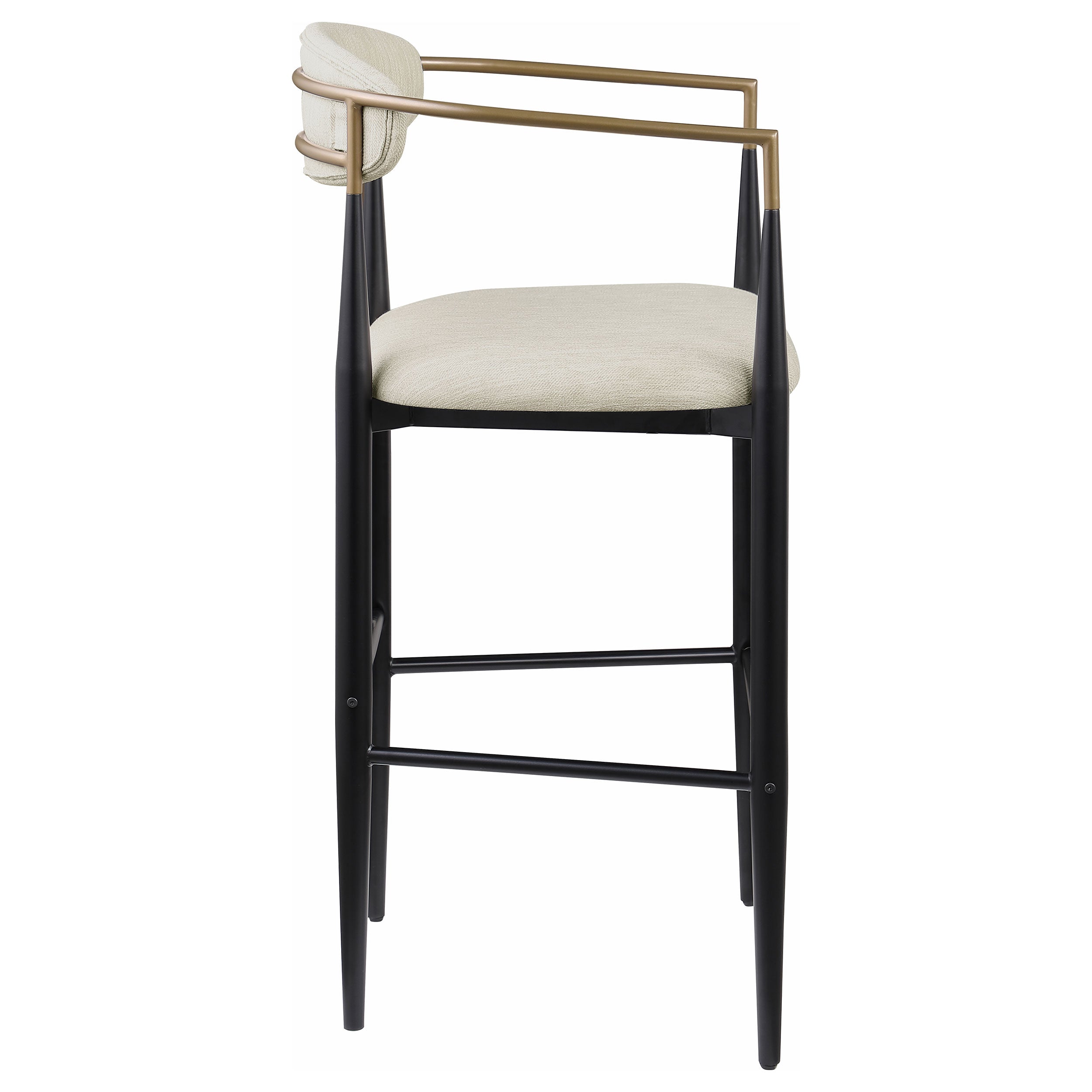 Tina Fabric Upholstered Bar Chair Beige (set Of 2) - MyWaynesHome #
