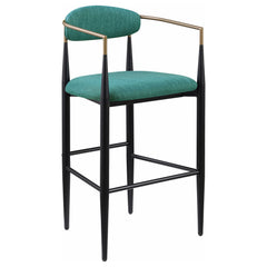 Tina Fabric Upholstered Bar Chair Green (set Of 2) - MyWaynesHome #