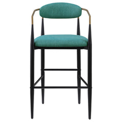 Tina Fabric Upholstered Bar Chair Green (set Of 2) - MyWaynesHome #