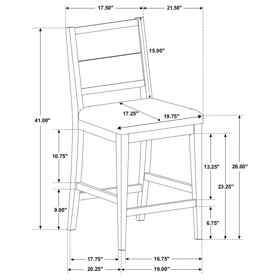 Elodie Grey Counter Stool - MyWaynesHome #