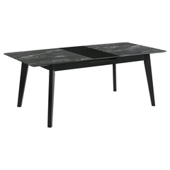 Crestmont 5-piece Extension Leaf Dining Table Set Black - MyWaynesHome #