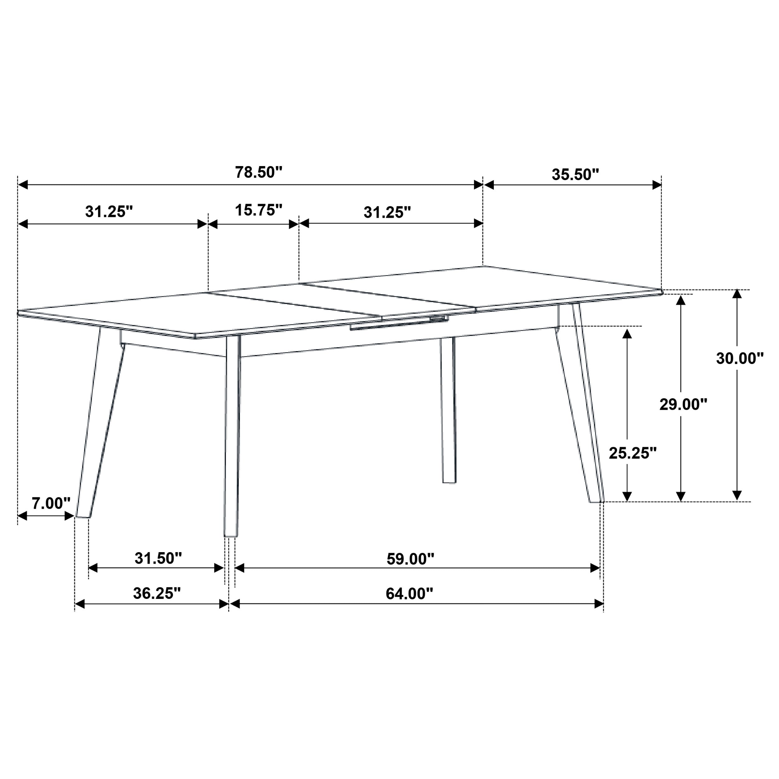 Crestmont 5-piece Extension Leaf Dining Table Set Black - MyWaynesHome #