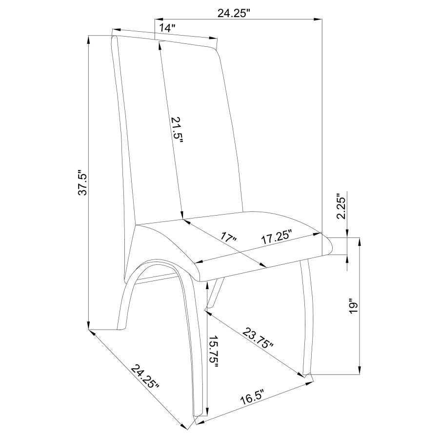 Bishop White Side Chair - MyWaynesHome #