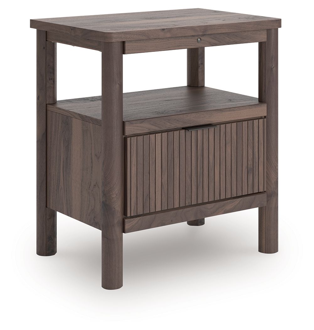 Pamytta - One Drawer Night Stand - Brown