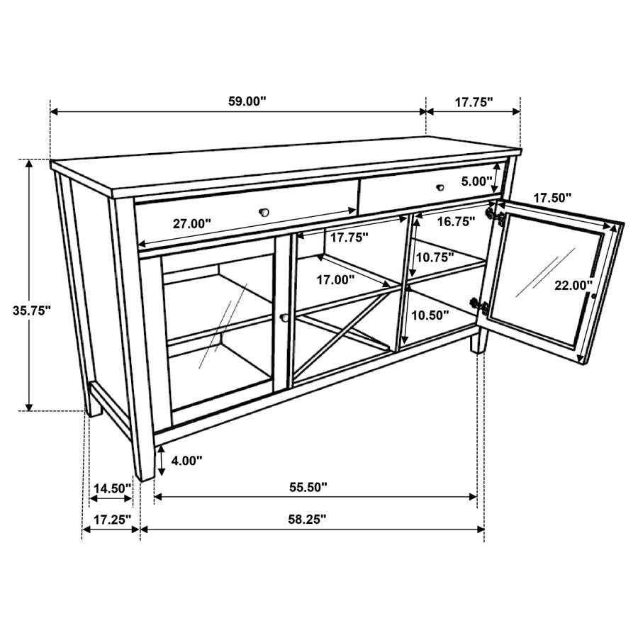Hollis White Sideboard - MyWaynesHome #