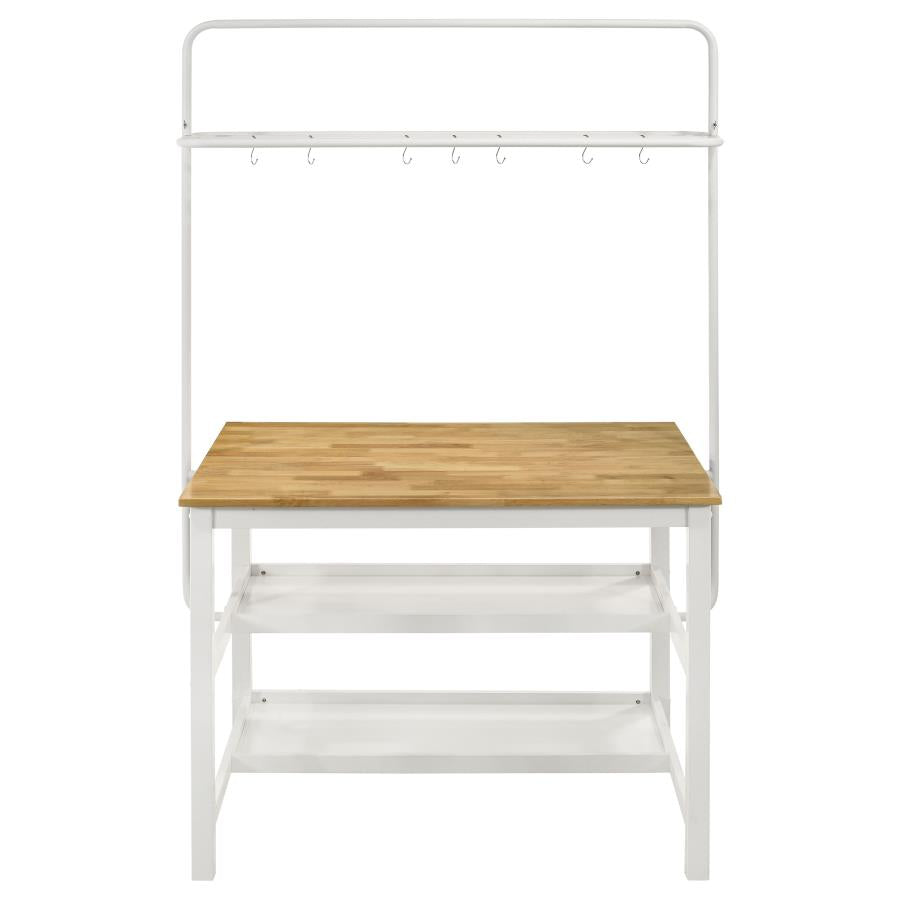Hollis Brown Kitchen Island Table - MyWaynesHome #